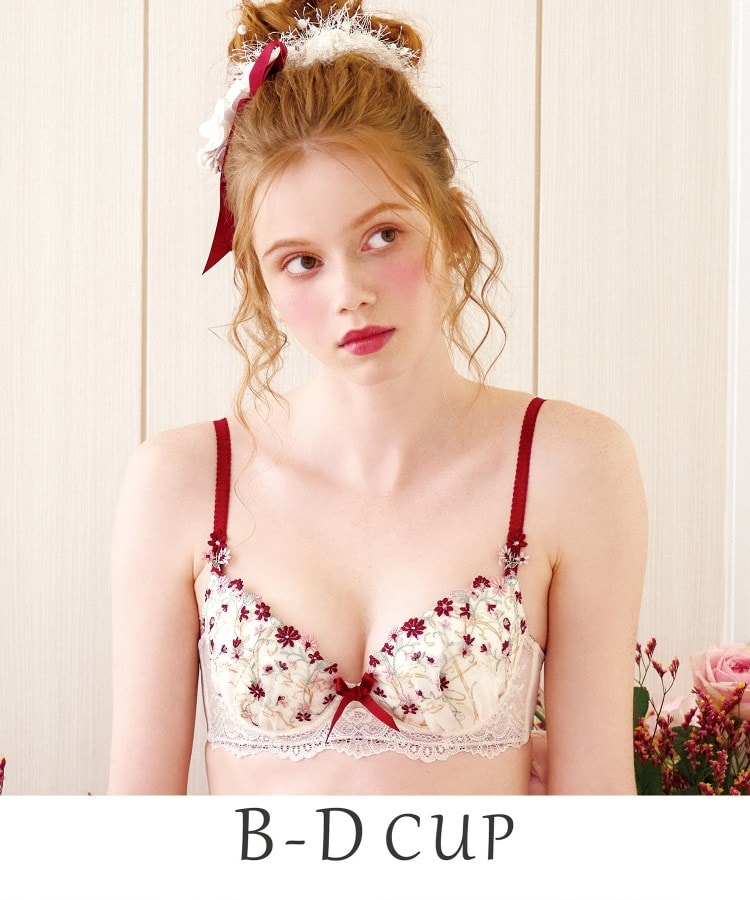 リサマリ(Risa Magli)のティナ ブラジャー（B-D）＜スウィートリッチ＞ レッド(061)