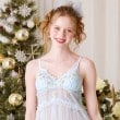 リサマリ(Risa Magli)のグレッタ カップ付マキシワンピース サックスブルー(090)