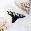 リサマリ(Risa Magli)のフロール Tバックショーツ ブラック(019)
