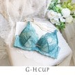 リサマリ(Risa Magli)のノーラ ブラジャー（G-H）＜バストアップタイプ＞ グリーン(022)