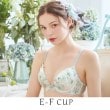 リサマリ(Risa Magli)のナーラ ブラジャー（E-F）＜リサマリ ミラクル谷間ブラ＞ ミントグリーン(021)