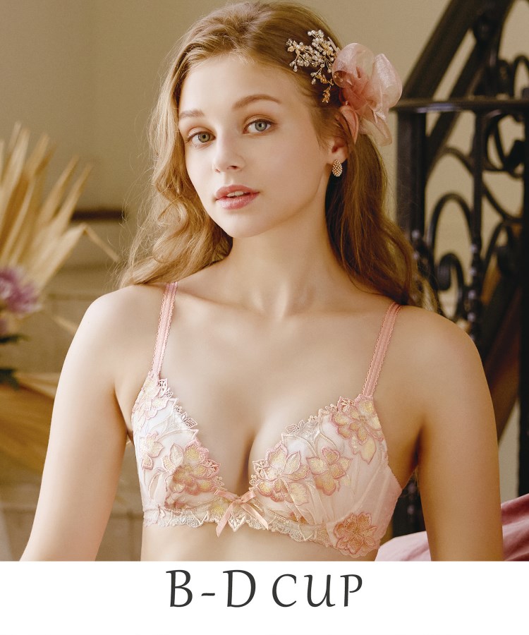 リサマリ(Risa Magli)のアデリーノ ブラジャー （B-D） ＜V Make Type＞ ピンク(071)