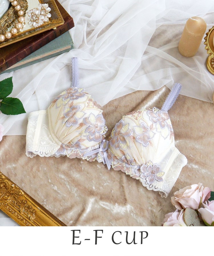 リサマリ(Risa Magli)のアデリーノ ブラジャー （E-F） ＜V Make Type＞ パープル(083)