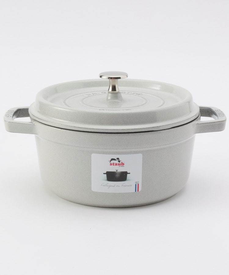 トゥーワントゥーキッチンストア(212 KITCHEN STORE)のココット ラウンド カンパーニュ 22cm ＜STAUB ストウブ＞ グレー(879)