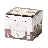 ホームレーベル どんぶりランチジャー 770ml WH（ランチボックス