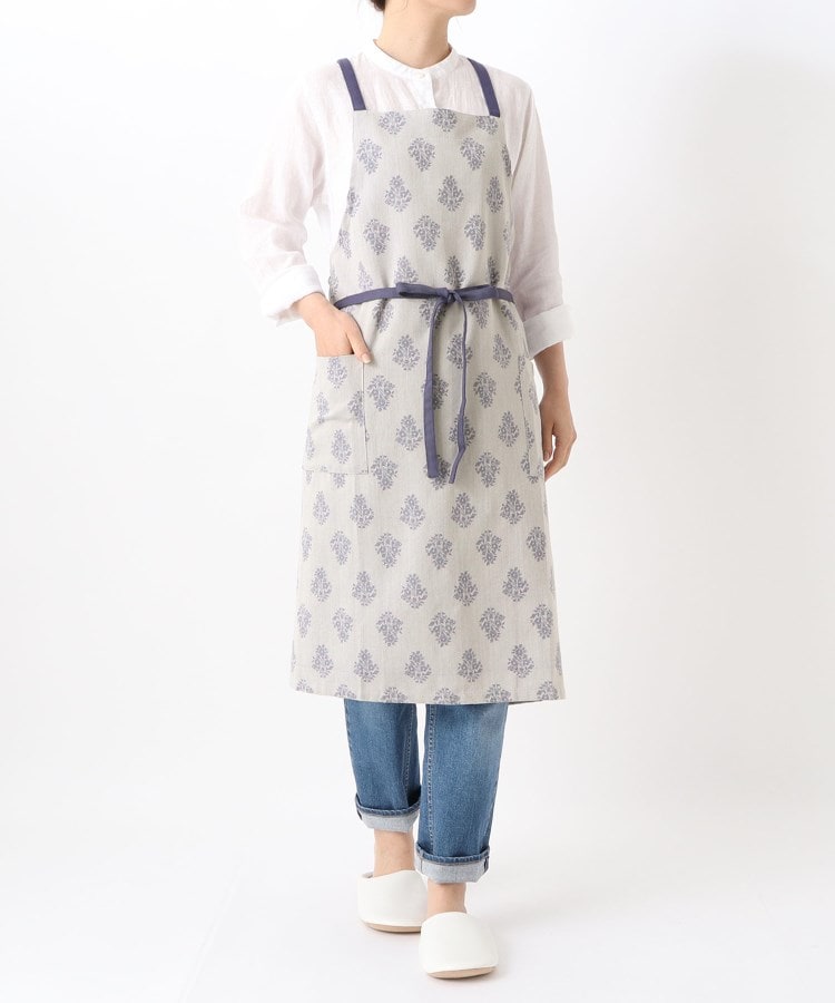 トゥーワントゥーキッチンストア(212 KITCHEN STORE)のフラワージャガードエプロン BL10