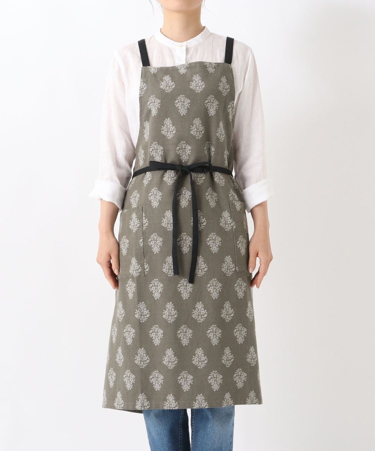 トゥーワントゥーキッチンストア(212 KITCHEN STORE)のフラワージャガードエプロン GY1