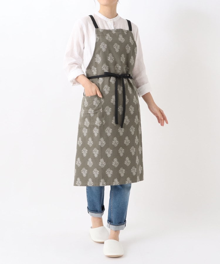 トゥーワントゥーキッチンストア(212 KITCHEN STORE)のフラワージャガードエプロン GY10