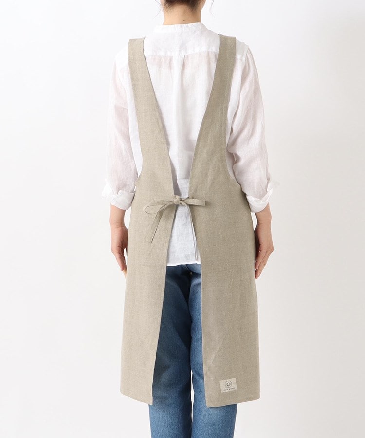 トゥーワントゥーキッチンストア(212 KITCHEN STORE)のリネンショルダーワンピエプロン キナリ3