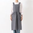 トゥーワントゥーキッチンストア(212 KITCHEN STORE)のリネンショルダーワンピエプロン グレー1