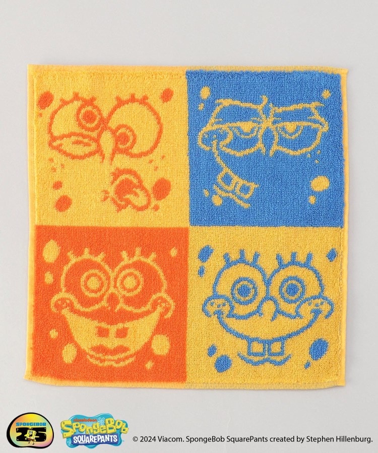 トゥーワントゥーキッチンストア(212 KITCHEN STORE)のミニタオル ブロックフェイス 25×25cm ＜SPONGE BOB スポンジ・ボブ＞ その他
