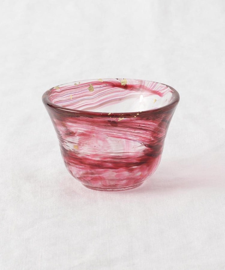 トゥーワントゥーキッチンストア(212 KITCHEN STORE)の箔墨流し 紅 ぐい呑1