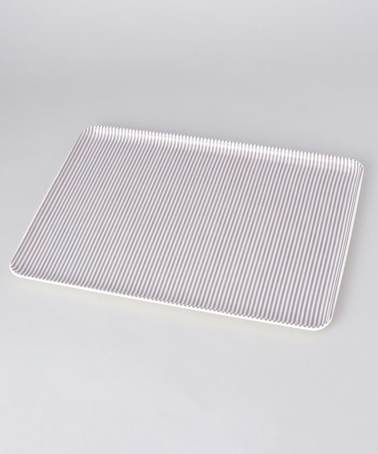 トゥーワントゥーキッチンストア(212 KITCHEN STORE)のストライプトレー30cm GY その他