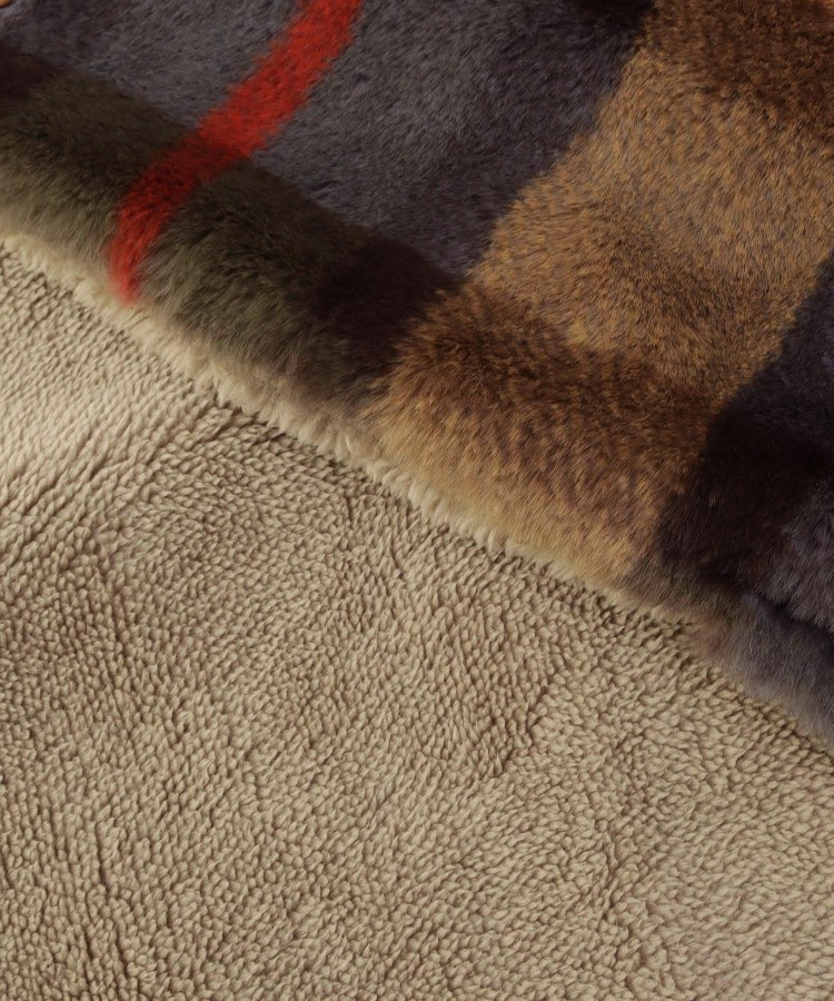 トゥーワントゥーキッチンストア(212 KITCHEN STORE)の3WAY ブランケット チェックファー 60x130cm GY7