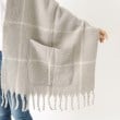 トゥーワントゥーキッチンストア(212 KITCHEN STORE)のポケット付きブランケット 60x180cm GY4