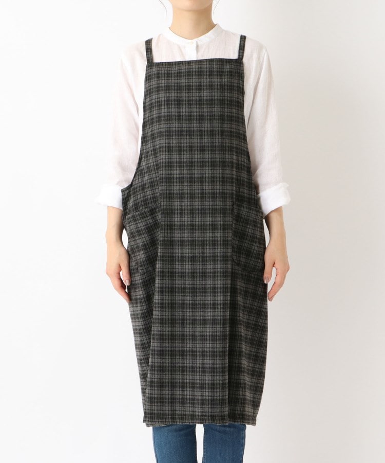 トゥーワントゥーキッチンストア(212 KITCHEN STORE)の起毛チェックエプロン BK1