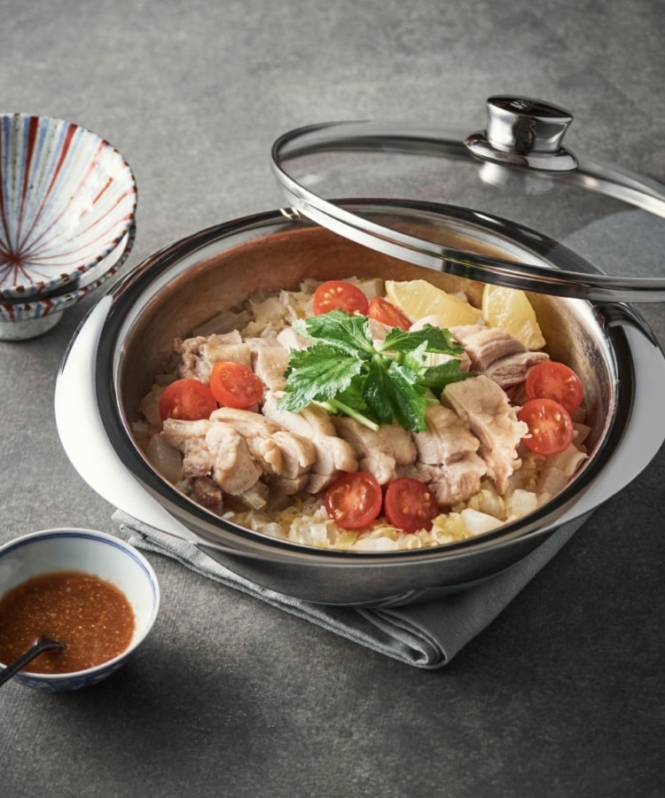 お礼や感謝伝えるプチギフト NEW PAN 24CM ガラス蓋タオル付き ＜MEYER マイヤー＞（鍋 調理器具