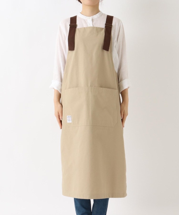 トゥーワントゥーキッチンストア(212 KITCHEN STORE)のカバーオールロングエプロン グレージュ ＜FABORI ファボリ＞1