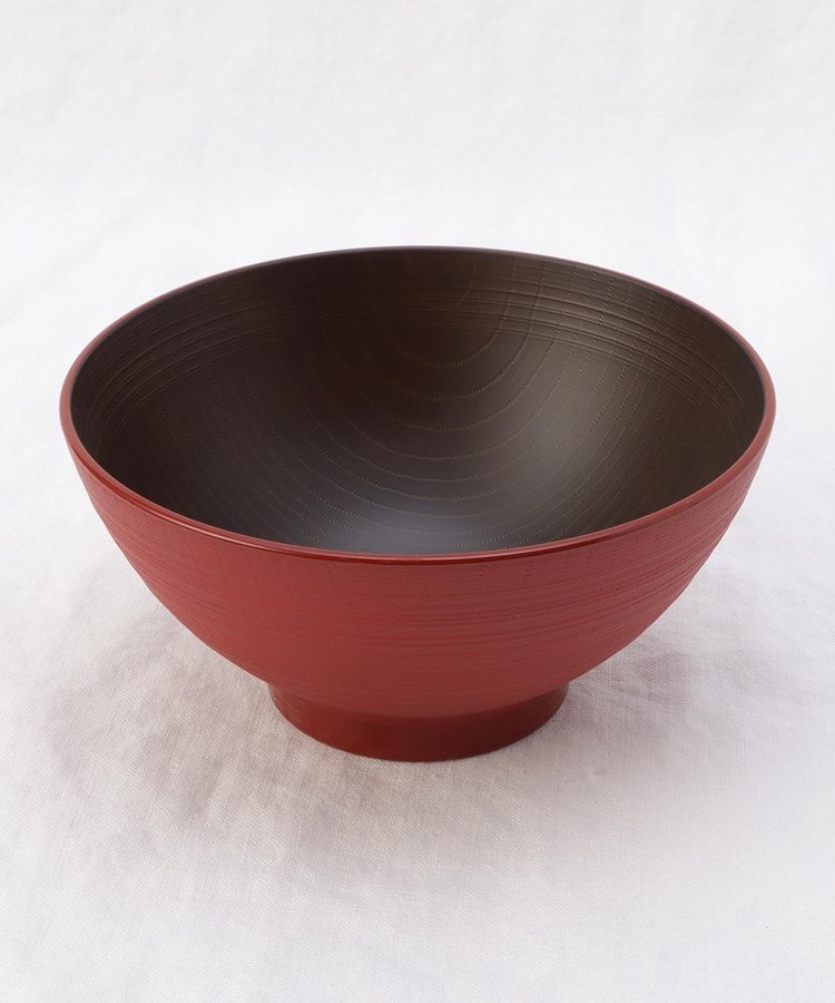 トゥーワントゥーキッチンストア(212 KITCHEN STORE)のどんぶり 刷毛筋 赤内木目1