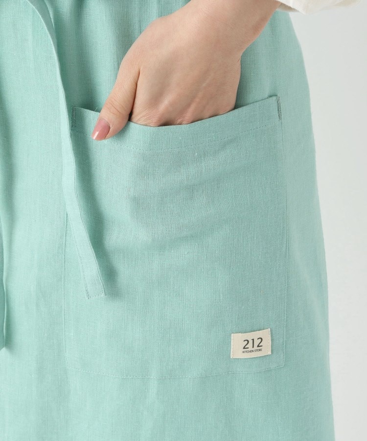 トゥーワントゥーキッチンストア(212 KITCHEN STORE)のリネンコットン フルエプロン BL ＜212Kオリジナル＞6