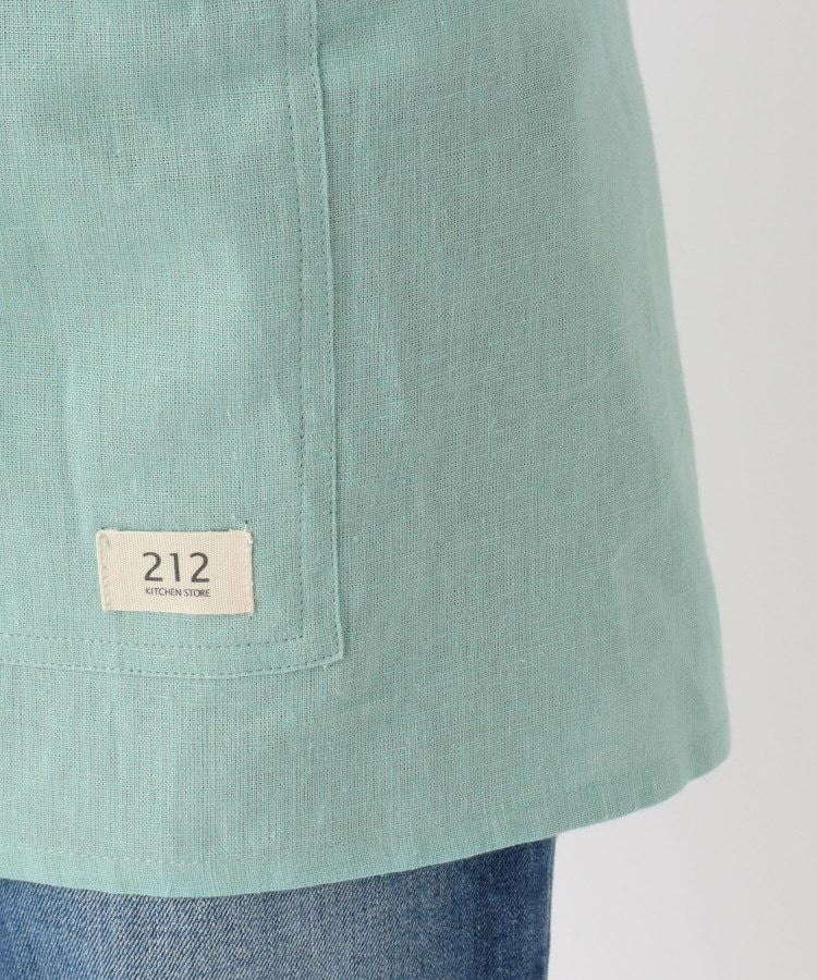 トゥーワントゥーキッチンストア(212 KITCHEN STORE)のリネンコットン カフェエプロン BL ＜212Kオリジナル＞6