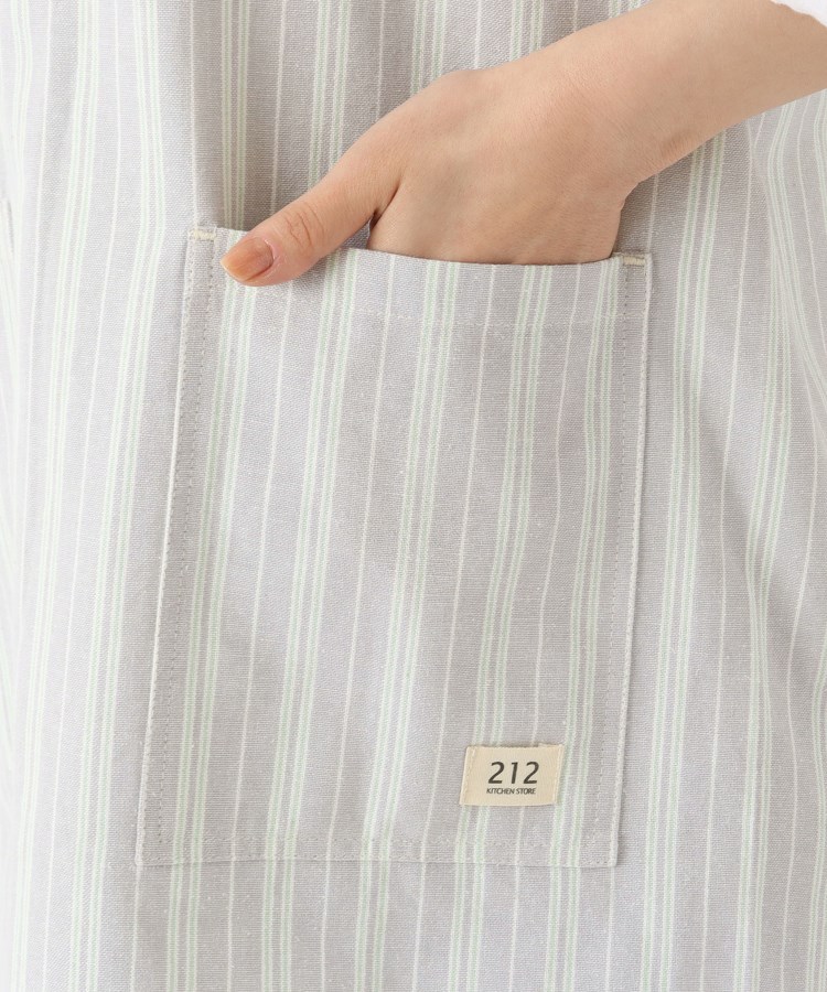 トゥーワントゥーキッチンストア(212 KITCHEN STORE)のダブルストライプ フルエプロン GY ＜212Kオリジナル＞6
