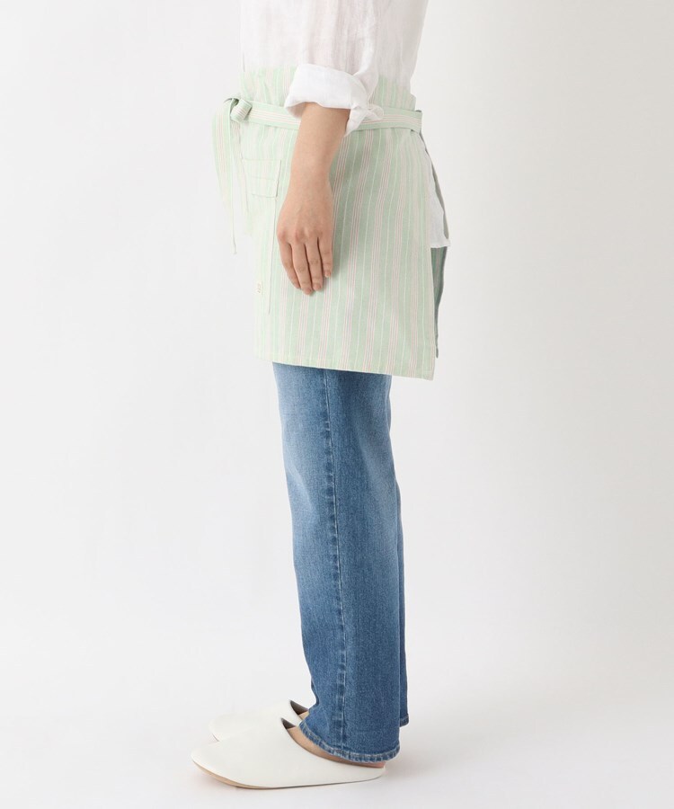 トゥーワントゥーキッチンストア(212 KITCHEN STORE)のダブルストライプ カフェエプロン GR ＜212Kオリジナル＞2