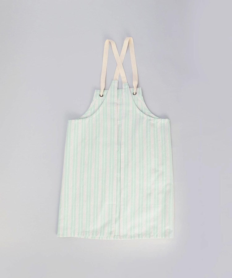 トゥーワントゥーキッチンストア(212 KITCHEN STORE)のダブルストライプ キッズエプロン・三角巾セット GR ＜212Kオリジナル＞3