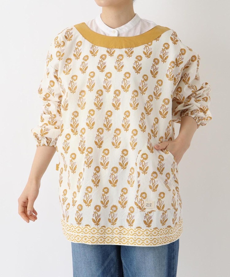 トゥーワントゥーキッチンストア(212 KITCHEN STORE)のブロックプリント スモック YE ＜212Kオリジナル＞ その他