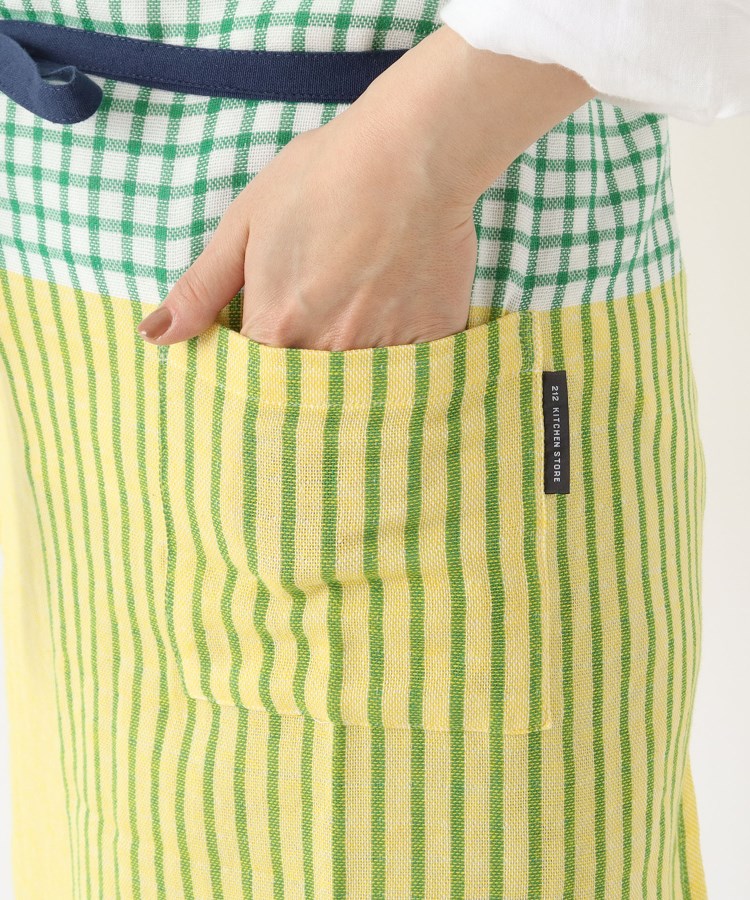 トゥーワントゥーキッチンストア(212 KITCHEN STORE)のWガーゼ前結びエプロン YE6