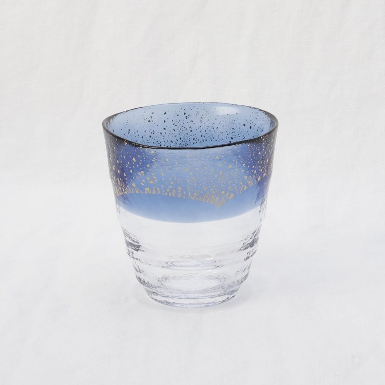 トゥーワントゥーキッチンストア(212 KITCHEN STORE)の和がらす温お湯わり焼酎ぐらす藍・金箔 グラス・マグ・タンブラー
