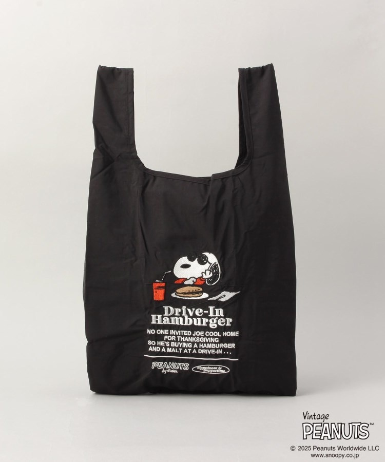 トゥーワントゥーキッチンストア(212 KITCHEN STORE)のPEANUTS ストラップ付ショッパーバッグ BK4