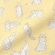 トゥーワントゥーキッチンストア(212 KITCHEN STORE)のミャオウ ステッチハンドタオル 25×25 YE　 ＜フローレットロンドン ＞4
