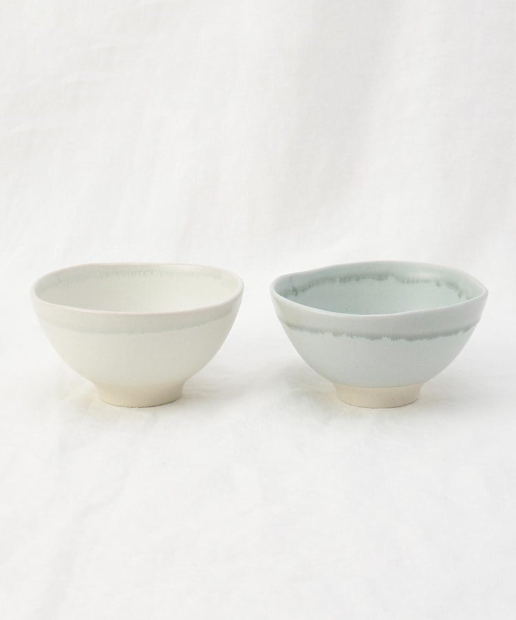 トゥーワントゥーキッチンストア(212 KITCHEN STORE)のゆらぎ茶碗 ペア WH×GY1