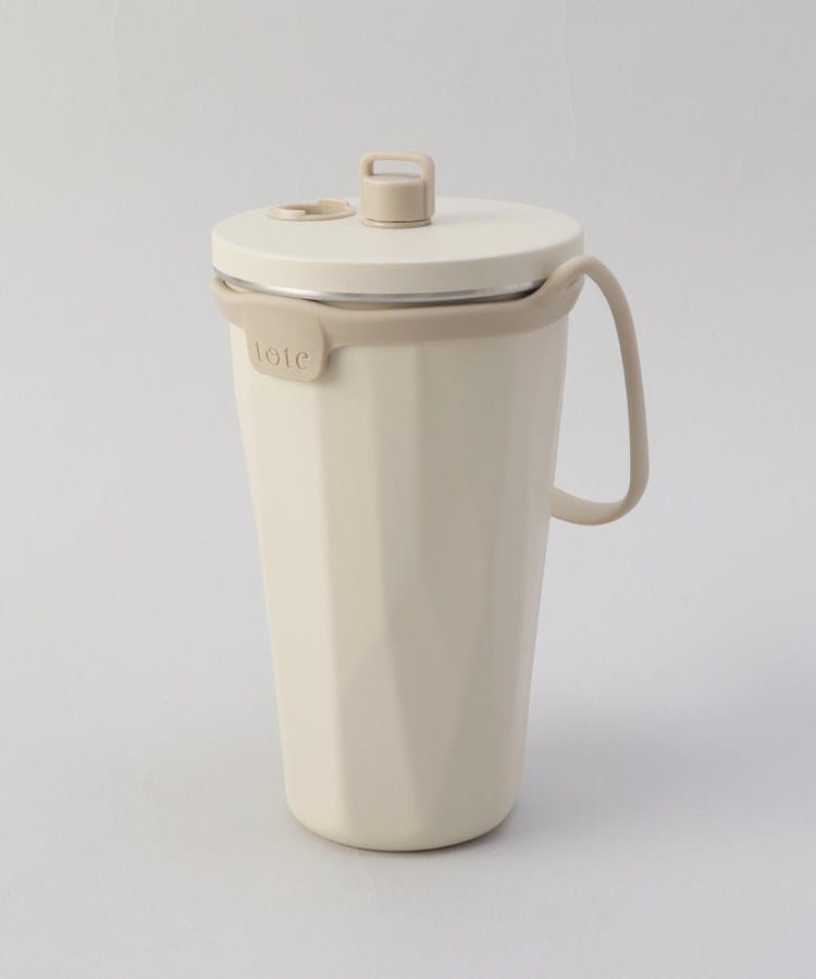 トゥーワントゥーキッチンストア(212 KITCHEN STORE)のストロー付2wayタンブラー570ml アイボリー3
