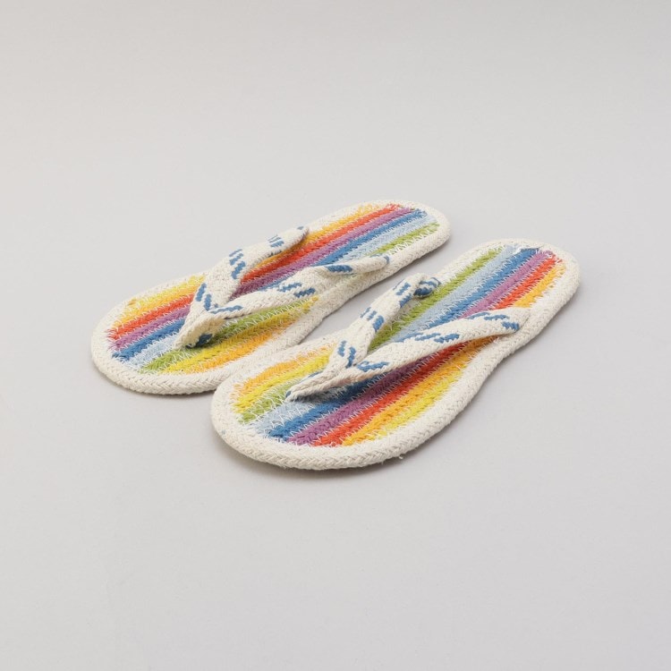 トゥーワントゥーキッチンストア(212 KITCHEN STORE)のコットンサンダル レインボー L ルームシューズ