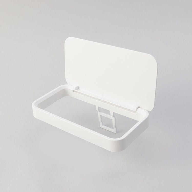 トゥーワントゥーキッチンストア(212 KITCHEN STORE)のフィルムフック蓋付きポリ袋ホルダー WH 山崎実業 ＜tower タワー＞ キッチン収納・ラック