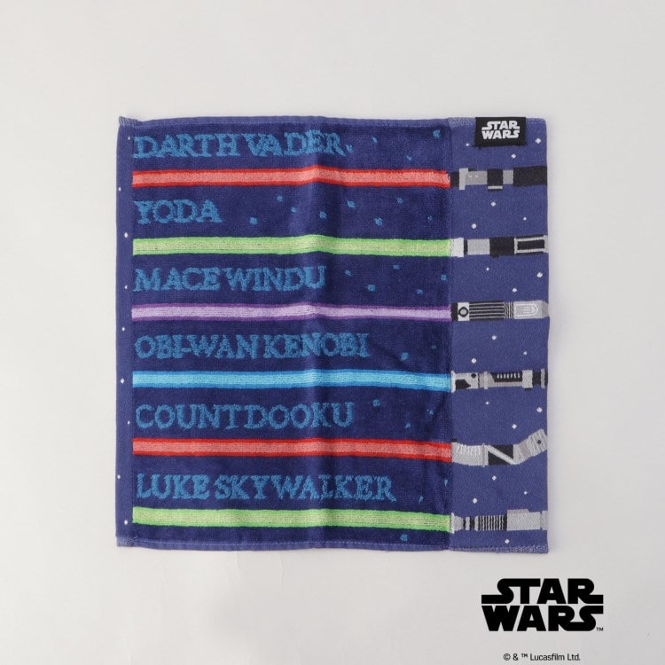 トゥーワントゥーキッチンストア(212 KITCHEN STORE)のウォッシュタオル ライトセーバーストライプ ＜STAR WARS スター・ウォーズ ＞ スポットキャラクター