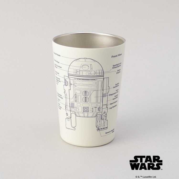 トゥーワントゥーキッチンストア(212 KITCHEN STORE)のステンレスタンブラー460ml R2-D2設計図 ＜STAR WARS スター・ウォーズ ＞ スポットキャラクター