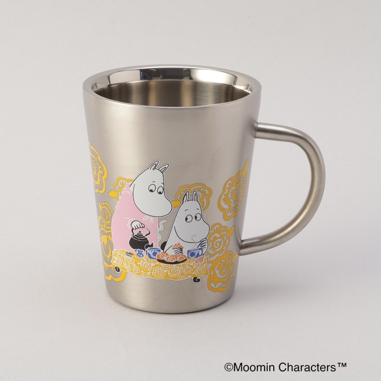 トゥーワントゥーキッチンストア(212 KITCHEN STORE)の二重マグ　イエロー ＜MOOMIN ムーミン＞ グラス・マグ・タンブラー