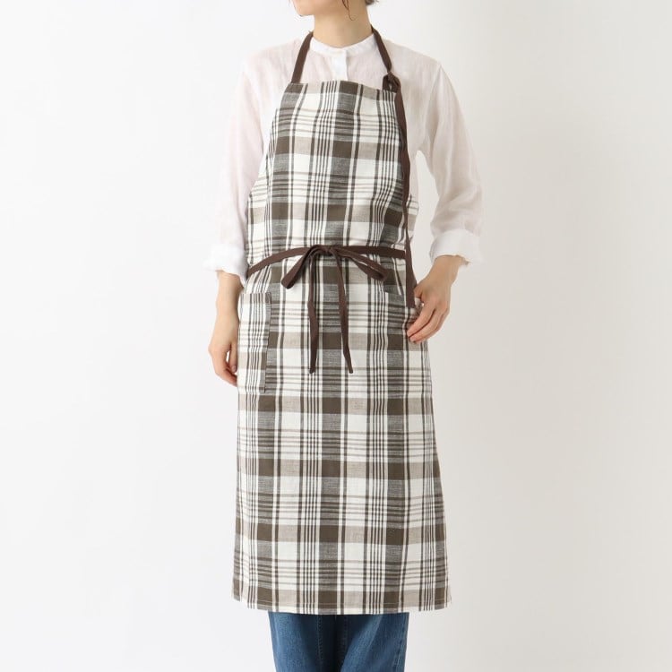 トゥーワントゥーキッチンストア(212 KITCHEN STORE)のスラブチェック エプロン BR エプロン・その他ファブリック