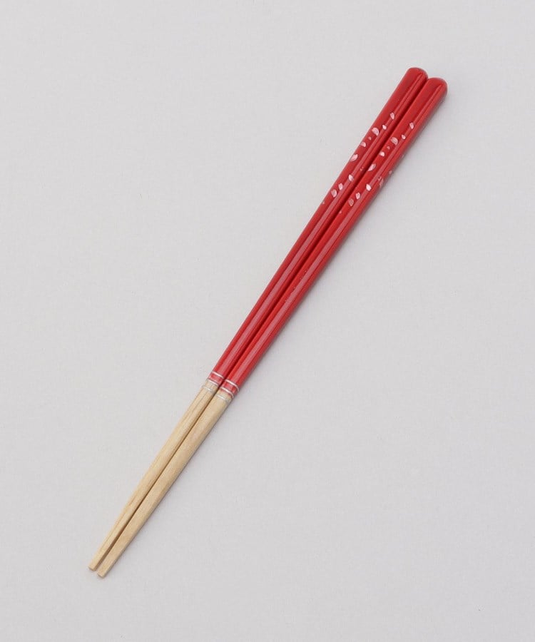 トゥーワントゥーキッチンストア(212 KITCHEN STORE)のほんとうにすべらないお箸 21cm 桜舞うレッド1
