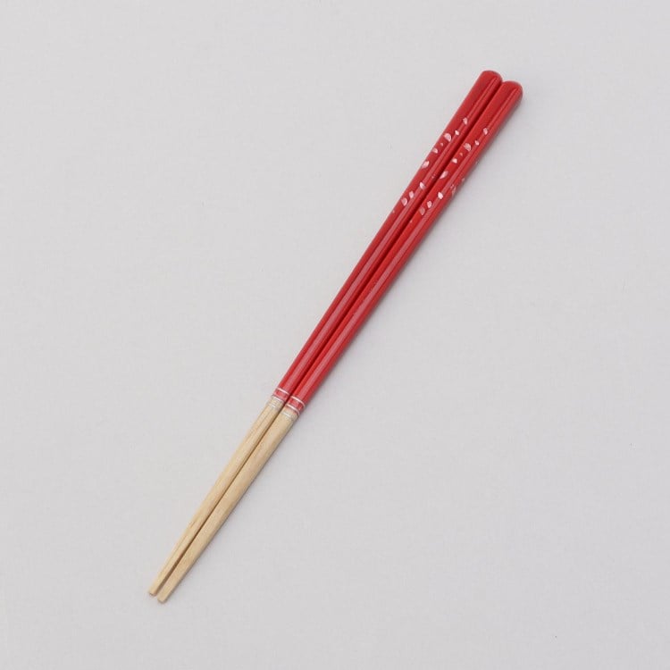 トゥーワントゥーキッチンストア(212 KITCHEN STORE)のほんとうにすべらないお箸 21cm 桜舞うレッド 箸・カトラリー