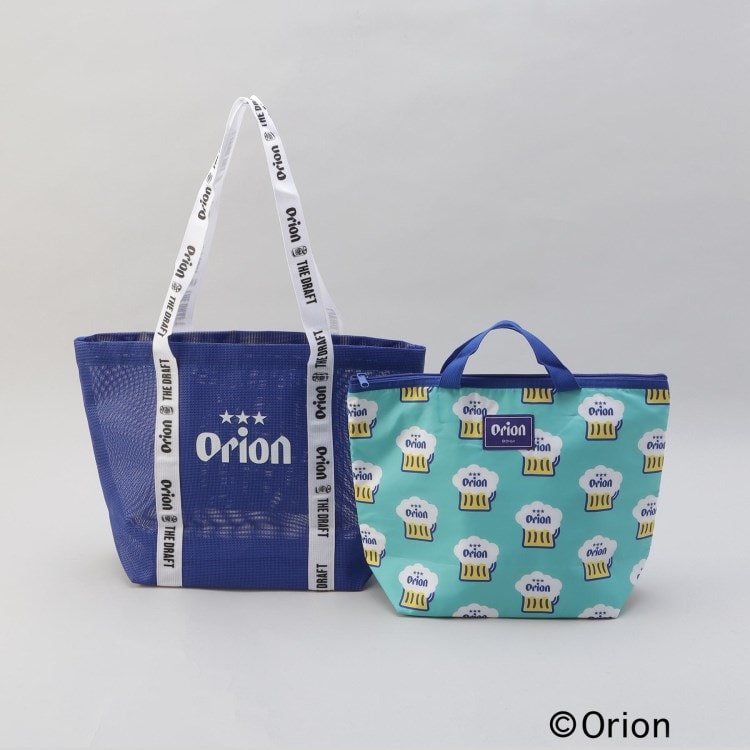 トゥーワントゥーキッチンストア(212 KITCHEN STORE)の保冷ポーチ付メッシュトートL BL ＜Orion　オリオン＞ ショッピングバッグ