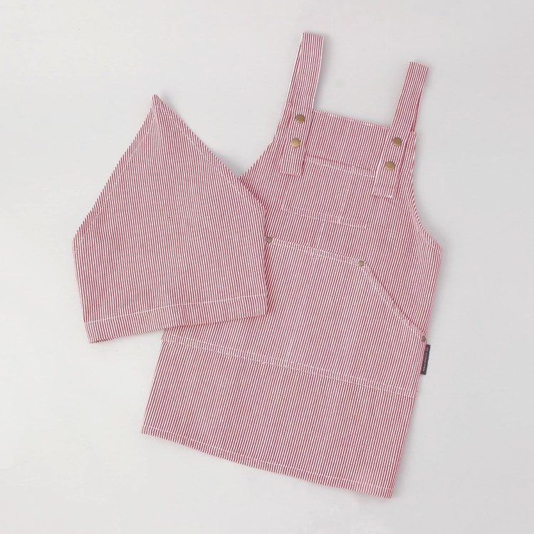 トゥーワントゥーキッチンストア(212 KITCHEN STORE)のヒッコリーストライプエプロン キッズ RD ＜212Kオリジナル＞ エプロン・その他ファブリック