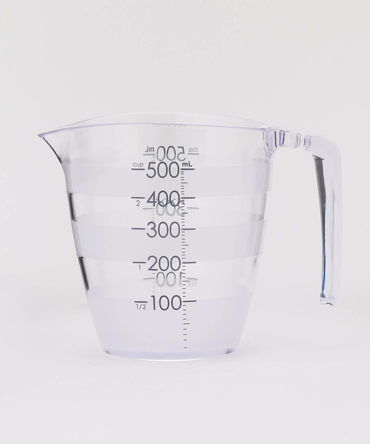 まとめ) メジャーカップ/計量カップ 〔500ml〕 楕円形状 キッチン用品