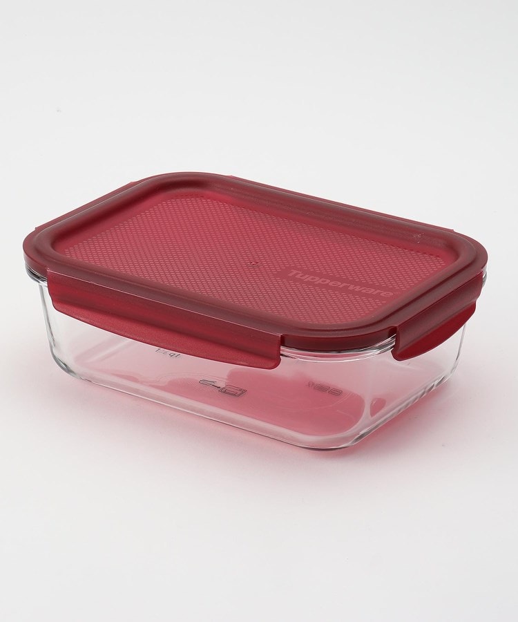 Tupperware PremiaGlass Premia Glass Container 1.5L and 1L Set of 2 Bordeaux  New