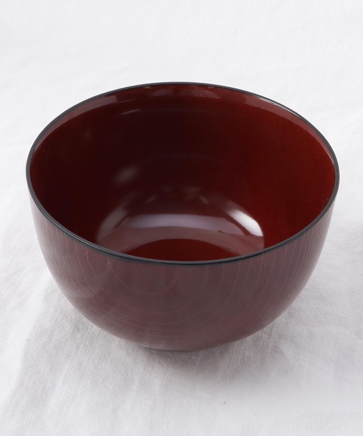 トゥーワントゥーキッチンストア(212 KITCHEN STORE)の赤溜 どんぶり 木目 クリーンコート加工1