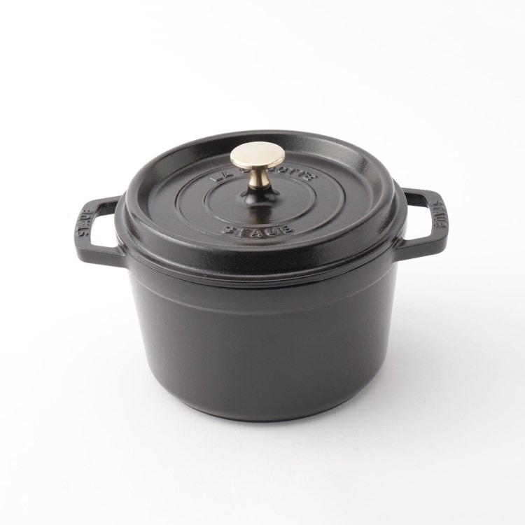 トゥーワントゥーキッチンストア(212 KITCHEN STORE)のグランドココット ラウンド 20cm BK ＜STAUB ストウブ＞ 鍋