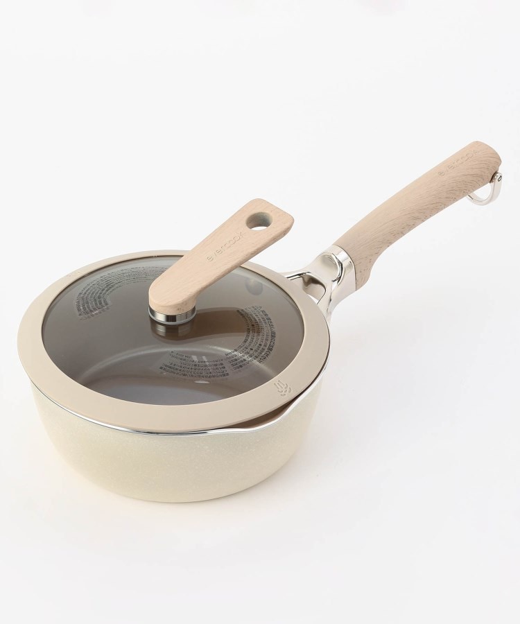 ＜WORLD＞ 212 KITCHEN STORE(トゥーワントゥーキッチンストア) ◆DECO IH対応 マルチパン18cm BE ガラス蓋セット [evercook エバークック］